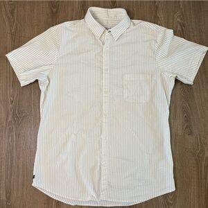 Mizzen+Main Blue and White Striped Casual Button Down Shirt Size XL Trim Fit​​